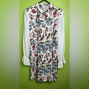 D.B.Y. USA floral vintage dress size 11/12 pit to pit 19.5in length 35in